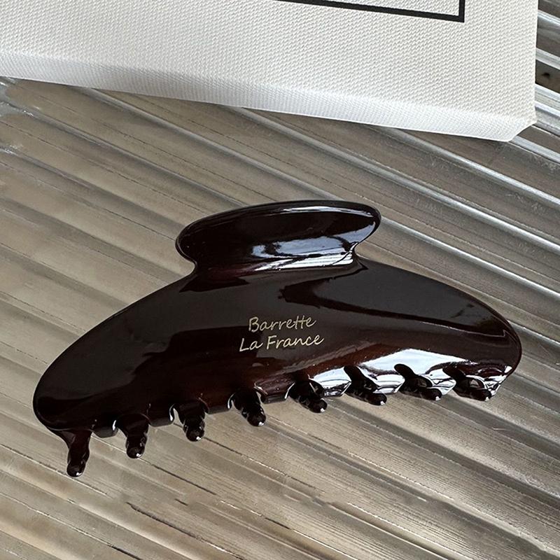Korean Style Acetate Hair Claw Clip Large Size for Strong Secure Hold Retro Design