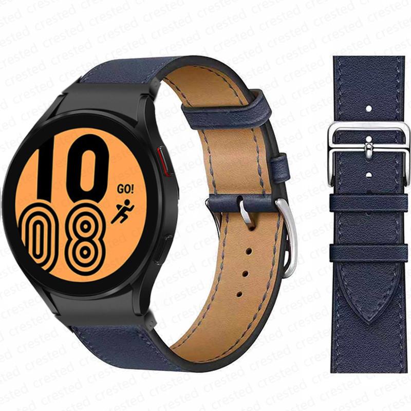 20mm Armband für Samsung Galaxy Watch 6 4 classic/5 Pro 44mm 40mm 47mm 43mm 45 Ohne Lücken Lederarmband Correa Galaxy Watch 6 Armband