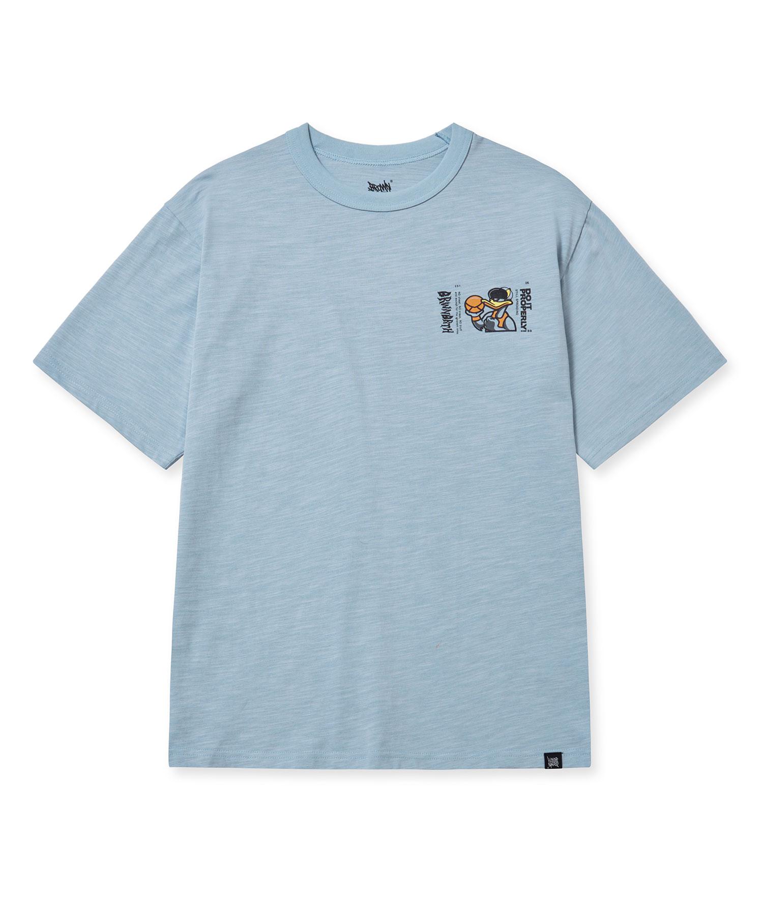 Brown Bless Properly Tee - Sky Blue Sky Blue/M