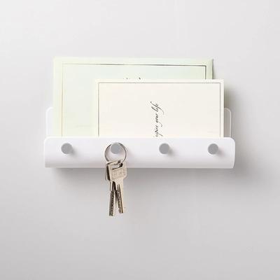 Hole Free Wall Hanging Key Hook Entrance Porch Storage Rack Wall Traceless Nail Free Storage Rack Multifunctional Hooks