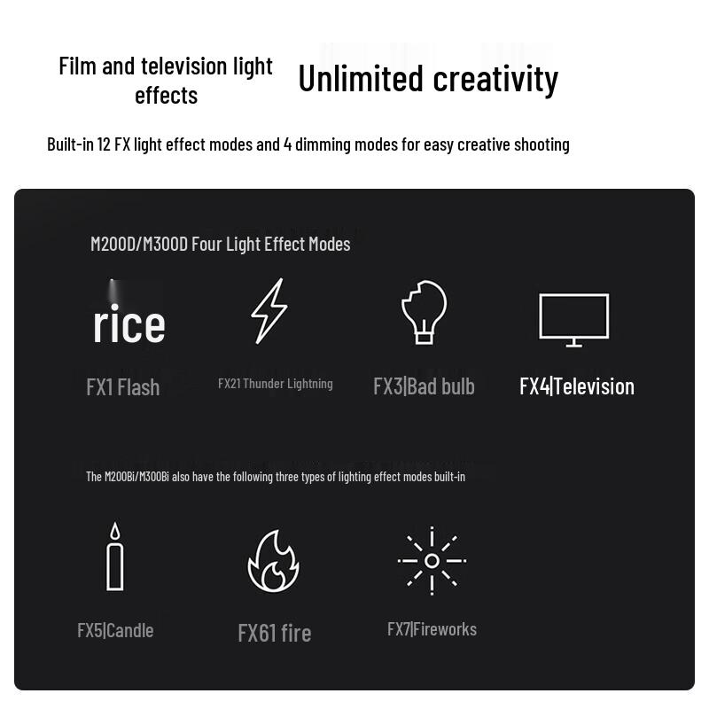 Godox Knowled M300BI Bi-Color LED Video Light