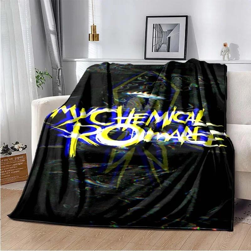 My Chemical Romance Band Throw Blanket Lightweight Warm Insulation for Sofa Bed Office Car Knee Pads Decke couverture stragulum