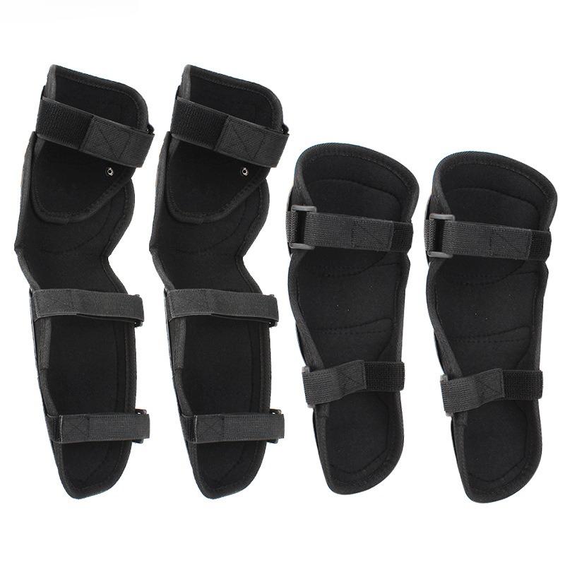 4Pcs Motorrad Knie Pads Ellenbogen Pads Einstellbare Knie Cap Pads Protector Ellenbogen Rüstung für Erwachsene