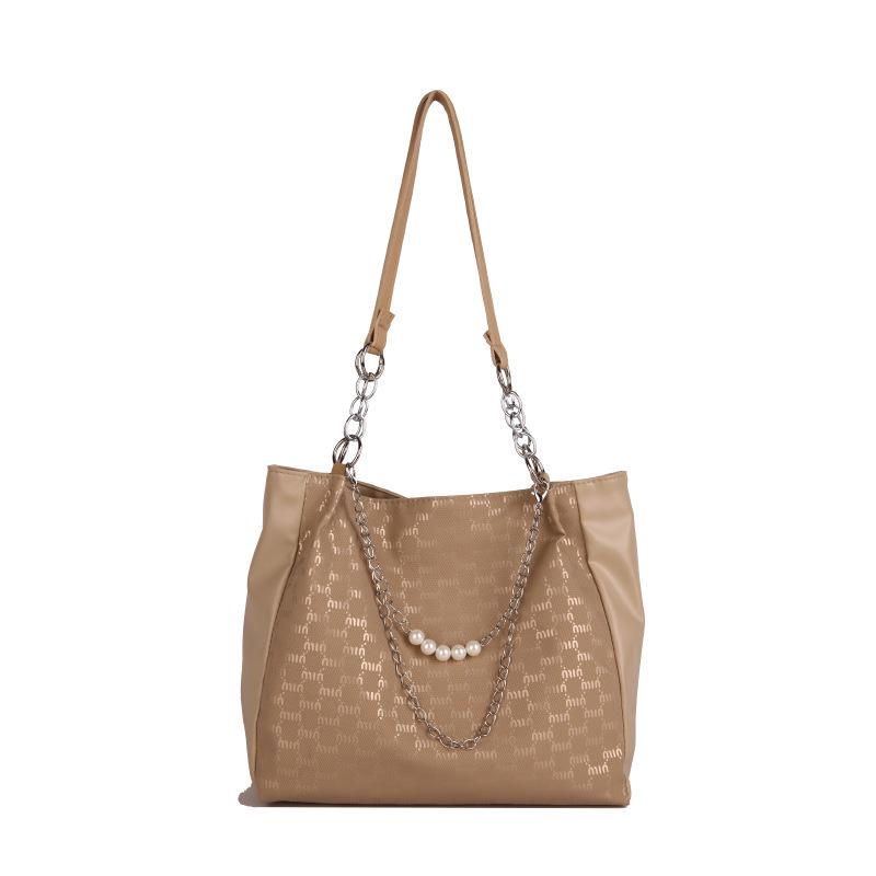 Women's New Pearl Chain Tote – Fashionable Large Capacity Handbag