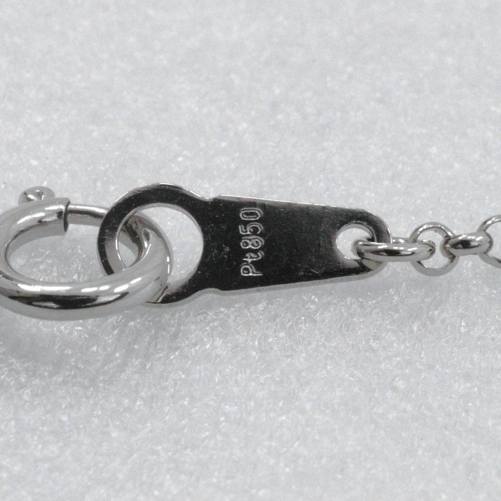 Necklace PtPlatinum/sapphire/diamond 5.9g Women Used