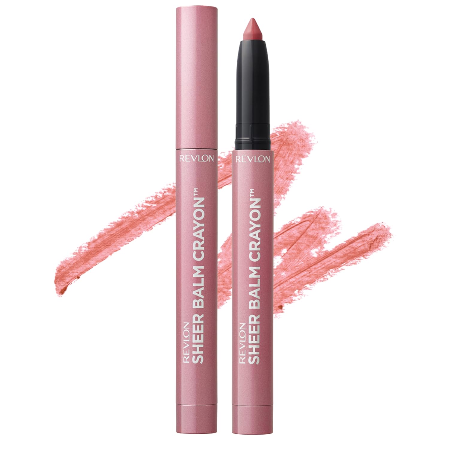 Revlon Sheer Balm Crayon 006 Nude Pink Pink Lip Lip Lip Balm (Color Image Beige) Color, Liner, 1.1g