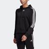 Adidas 3-Stripes Classic Hoodie Women Tops Black GL1460