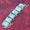 Larimar Armband Edelsteinschmuck, 925 Massiv Sterlingsilber Handgefertigtes Armband, Schmuck im neuesten Design