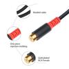 Phono To 3.5mm AUX Cable, 3.5mm 1/8 To Phono 2-Female Headphone Adapter Y Splitter Stereo Music Cord for Tablets