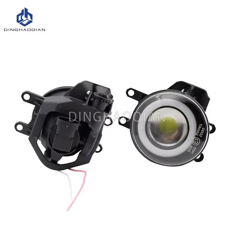 2 Pieces Car Fog Light LED Angel Eye DRL Daytime Running Lamp H11 12V High Bright For Toyota HighLander 2019 2020 2021