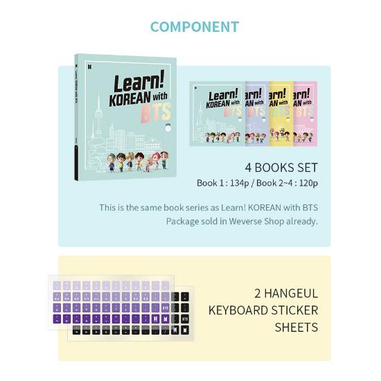 BTS Apprendre! KORÉEN avec BTS Package Livre Seul Livre d'Apprentissage de la Langue Coréenne