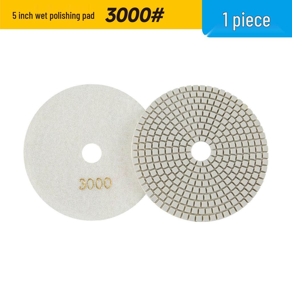 Multi-Size Diamond Water Polishing Pad (5" To 14") for Granite - Fits Angle Grinders