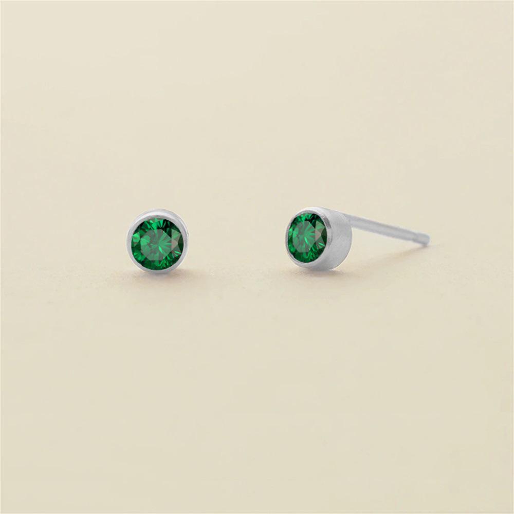 eManco Colorful Rhinestone Diamond-Studded Earrings, Stainless Steel Gold-Plated Ear Cuff.