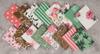 Soimoi 16 Pc Fat Quarter Bundle Floral With Geometrics  Print 18"x 22"  DIY Patchwork-100  Cotton  Pre-Cut Quilting Fabric Pink &