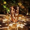 Butterfly/Flower Hanging  Solar Lanterns Solar Powered Wind Chime Hanging Lamp  Home Decoration