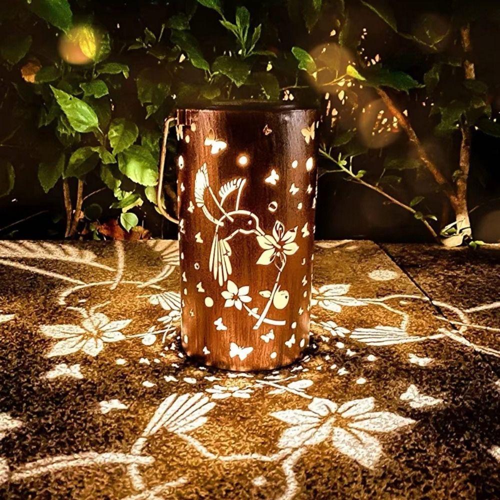 Butterfly/Flower Hanging  Solar Lanterns Solar Powered Wind Chime Hanging Lamp  Home Decoration