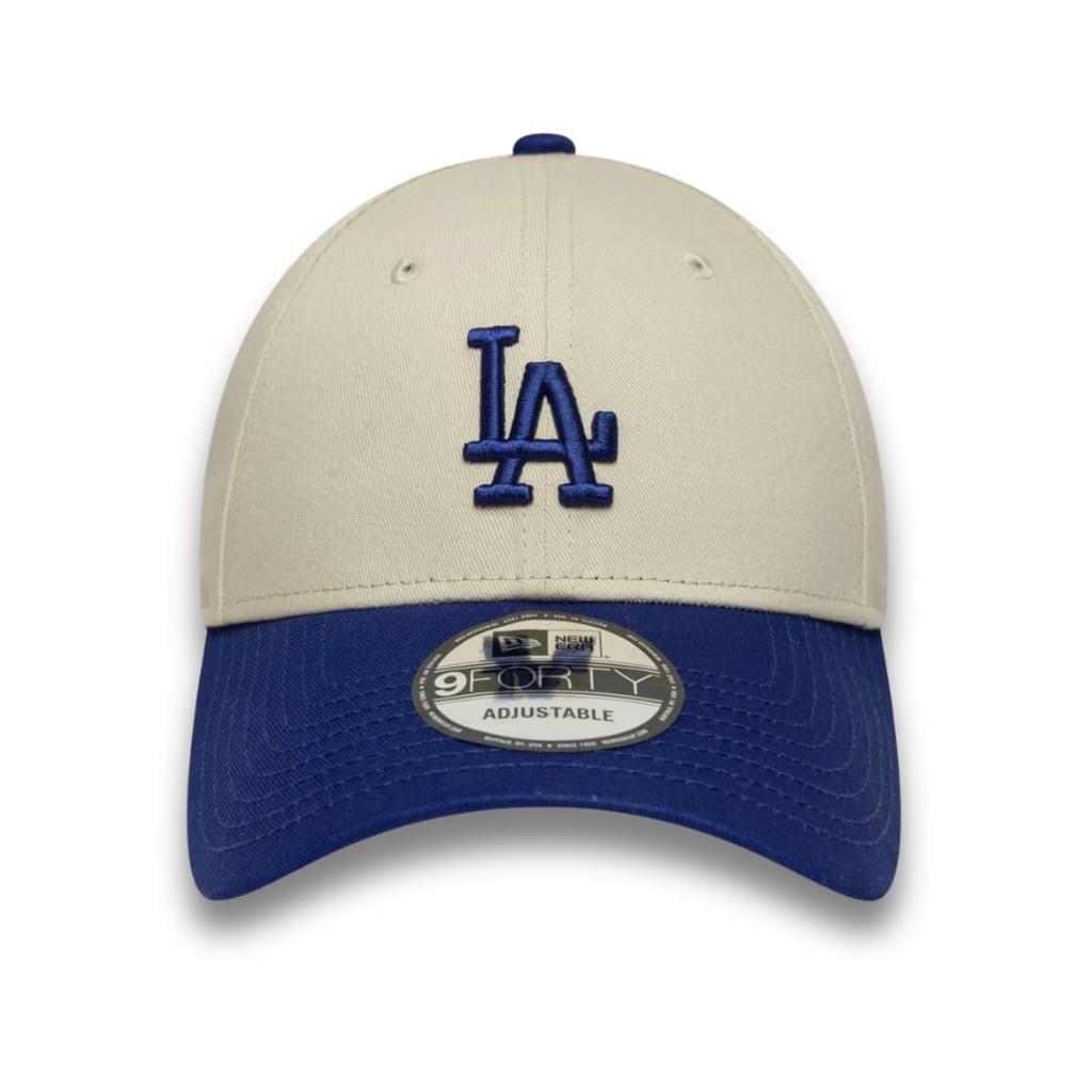 Cap 940 9FORTY Adjustable Free Size LA NY Polyester Baseball Cap Hat Free [New Era] Men's Women's (JP, Alphabet, Size, LA-Beige/Blue) [Item]