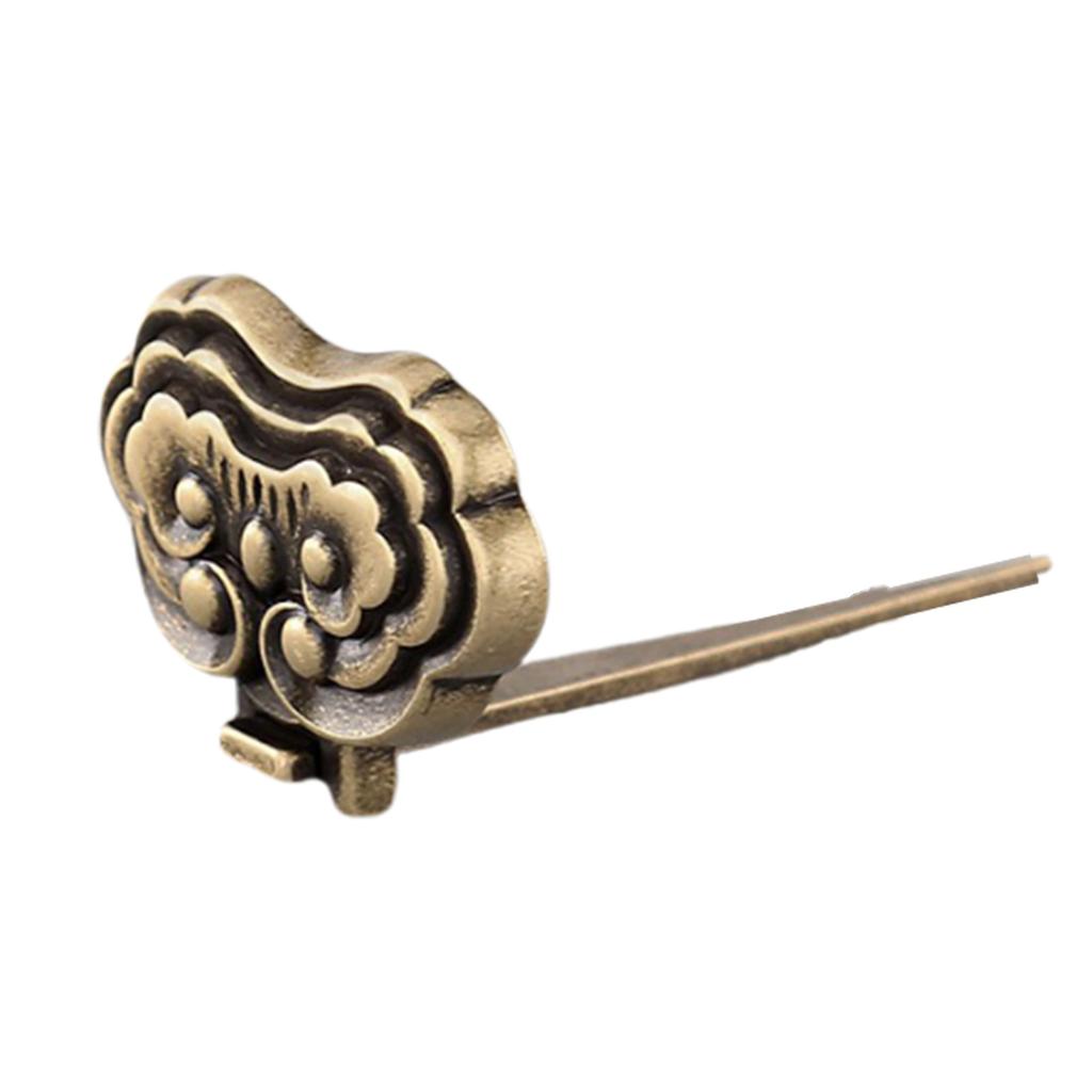 Vintage Brass Wall Hook Decorative Mirror Frame Durable Copper Hanger for Home Office Decor