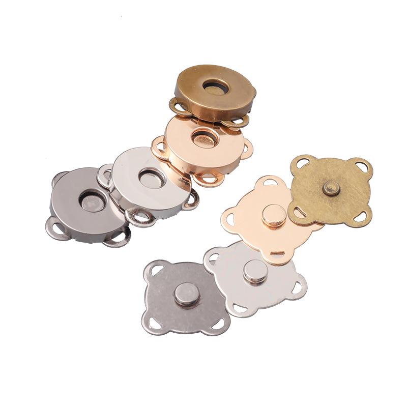 Plum Blossom Magnetic Snap Fasteners: Invisible, Colorful Male-Female Buckles for Bags & Clothes