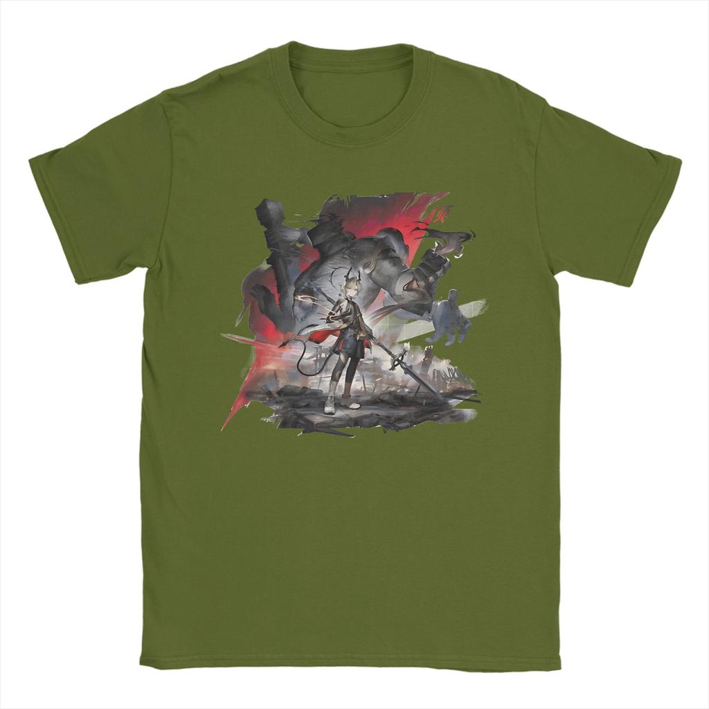 Laevatain Arknights Endfield New Arrival T Shirt for Unisex Women Pure Cotton Tee Shirt Clothes