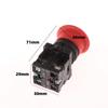 1 sztuka Xb2-Es543 Es544 Es545 Samozaciskowy Zatrzaskowy 220V 22mm Przycisk Grzybkowy Awaryjnego Stopu Czerwony