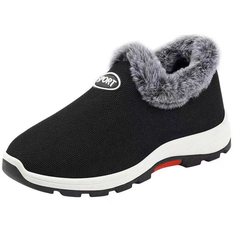 Winter Women's Cotton Shoes Cloth Shoes Velvet Thickened Sports Shoes Soft Sole Warm Cotton Shoes