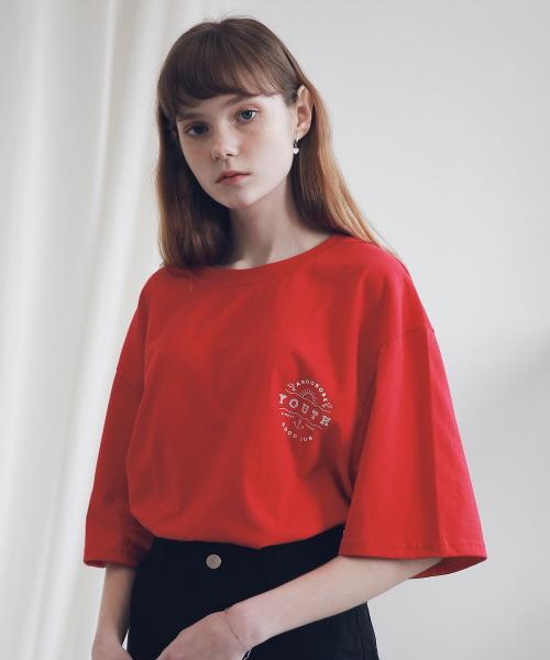 Ader Robe Unisex Youth Circle T-Shirt Ats191001-Rd M