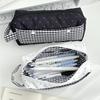 1Pcs Large Capacity Student Pencil Eraser Ruler Organizer Korean Pencil Case INS Aesthetic Causal Stationery Tote Bag
