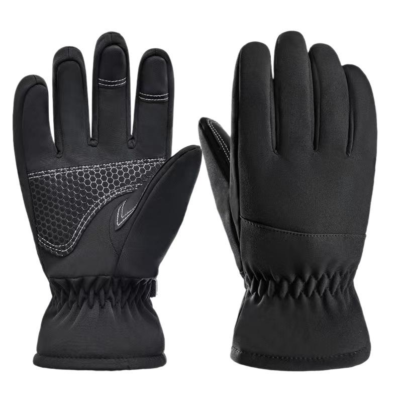 Couple's Winter Ski Gloves: Fleece-Lined, Cold-Proof, Windproof, Outdoor Cycling