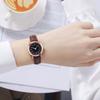 Women Round Dial Watch with Faux Leather Strap Casual Formal Watch Quartz Analog Wristwatch Gift for Birthday Christmas