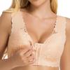 Reggiseno da Notte Sexy da Donna Taglie Forti con Pizzo, Sottile, con Allacciatura Anteriore, Senza Ferretto, Modellante, Coppe Fisse