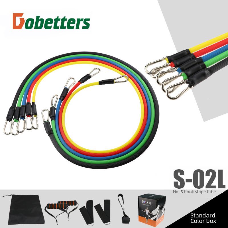 11-Piece Fitness Muscle Training Belt & Pull Rope Set