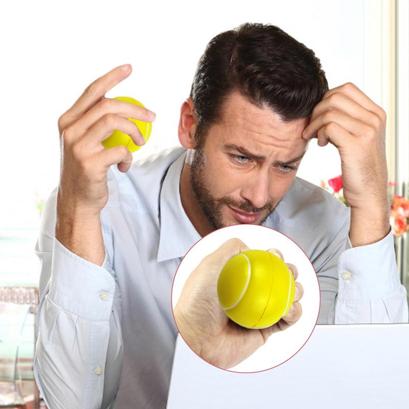 12pcs 5cm Foam Tennis Balls High Elasticity Practice Tennis Foam Tennis Balls for Adult Practice Foam Soft Tennis Balls