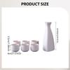 Ceramic Sake Pot and Cups Creative Crafts Drinkware for Home Office Cupboard Cabinet Decor