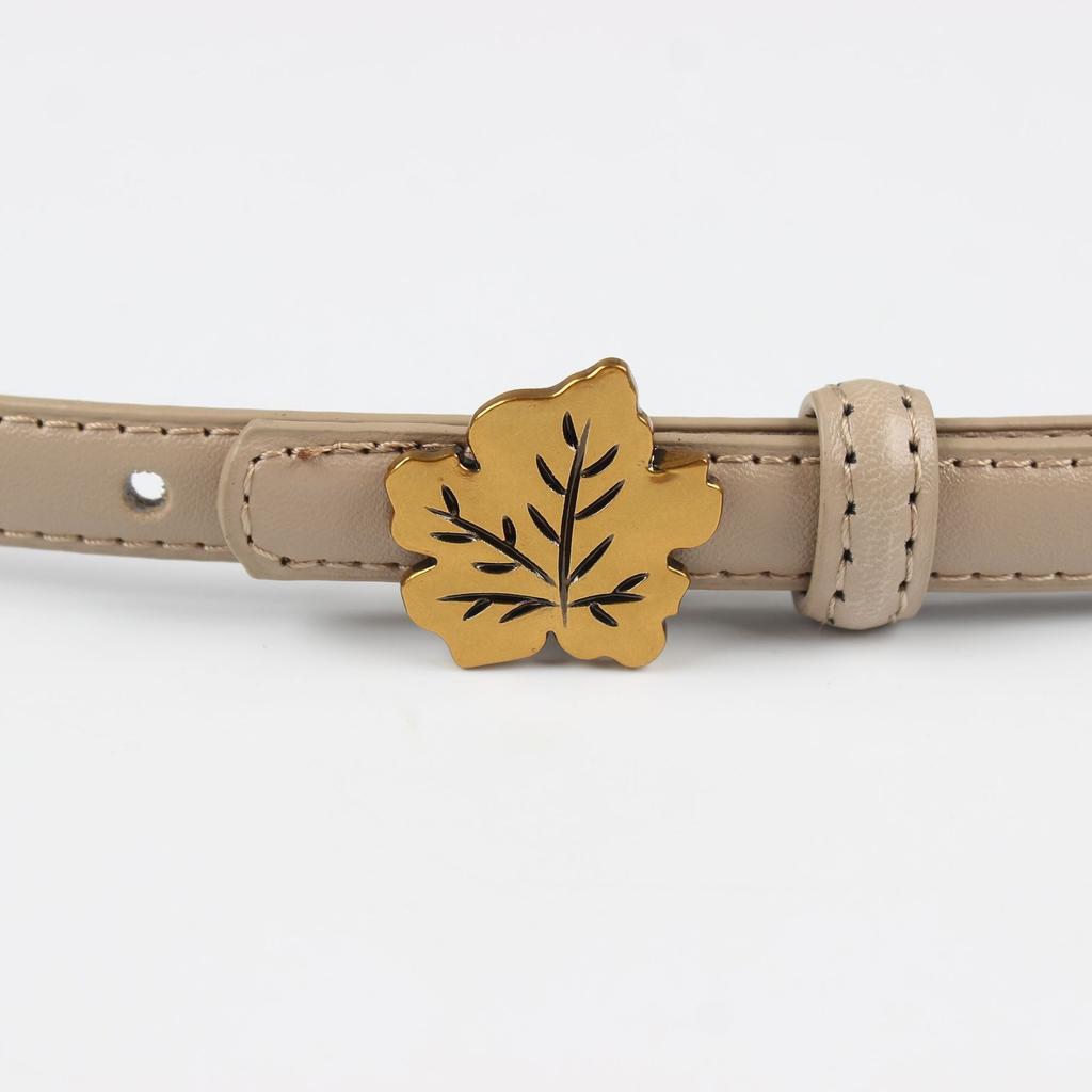 Women'S Leather Thin Belt Decorative Shirt Waist Seal With Dress Suit Waist (1.5Cm 8 Colors Optional)