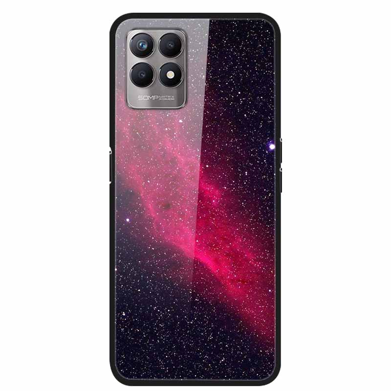 For Realme 8i Cases Realme 8 5G Tempered Glass Hard Back Cover For Realme8 Phone Cases Soft Bumper Fundas for Realme 8 i Realme8