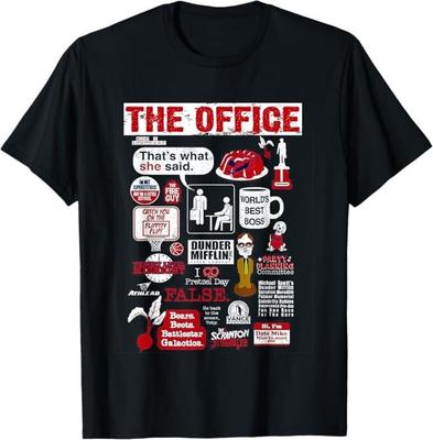 La Oficina Mezcla de Frases Camiseta Unisex Divertida Vintage Regalo Unisex