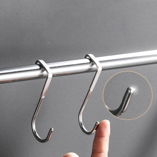 Over The Door Door Hanger Free Punching No Trace Stainless Steel Clothes Rack for Home