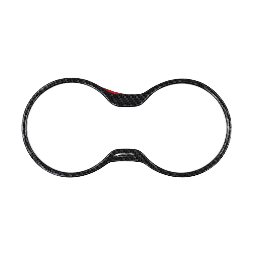 Stylish Carbon Fiber Cup Holder Trim For Guide 2017 Auto Cup Holder Decorative Cover Car Interior Accessories ABS