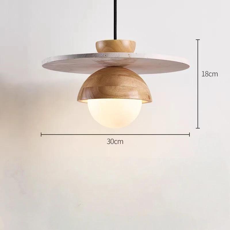 Denmark Creative Led Chandeliernatural Wood Color Pendant Light Hanging Lights Bedside Lighting Fixtures Indoor Home Decor