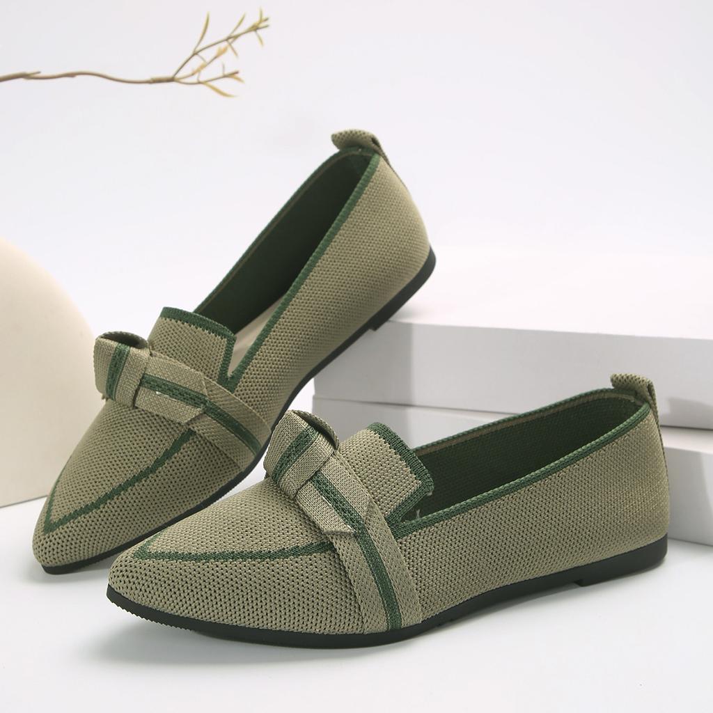 Fashion Women's Shoes Leopard Print Flats Pointed Toe Flat Casual Loafers Retro Slip On Women Shoe Walking Sport Shoes Zapatillas Mujer