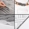 Nordic Grid Bed Headboard Cover All Inclusive Bedside Bed Head Cover Warm Soft Bed Anti-Dust Cover Thicken Head Back Protector