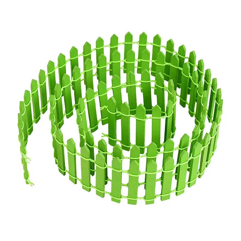 1Pc Mini Fence, Garden and Bonsai Decoration Fairy Tale Garden Fence Wooden Decoration, Handicraftproject Mini Picket Fence