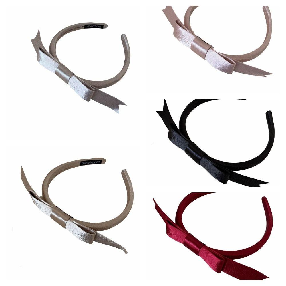 Thin Balletcore Hair Band Non-Slip Women Hairband Sweet Bow Headband  Hair Accessories