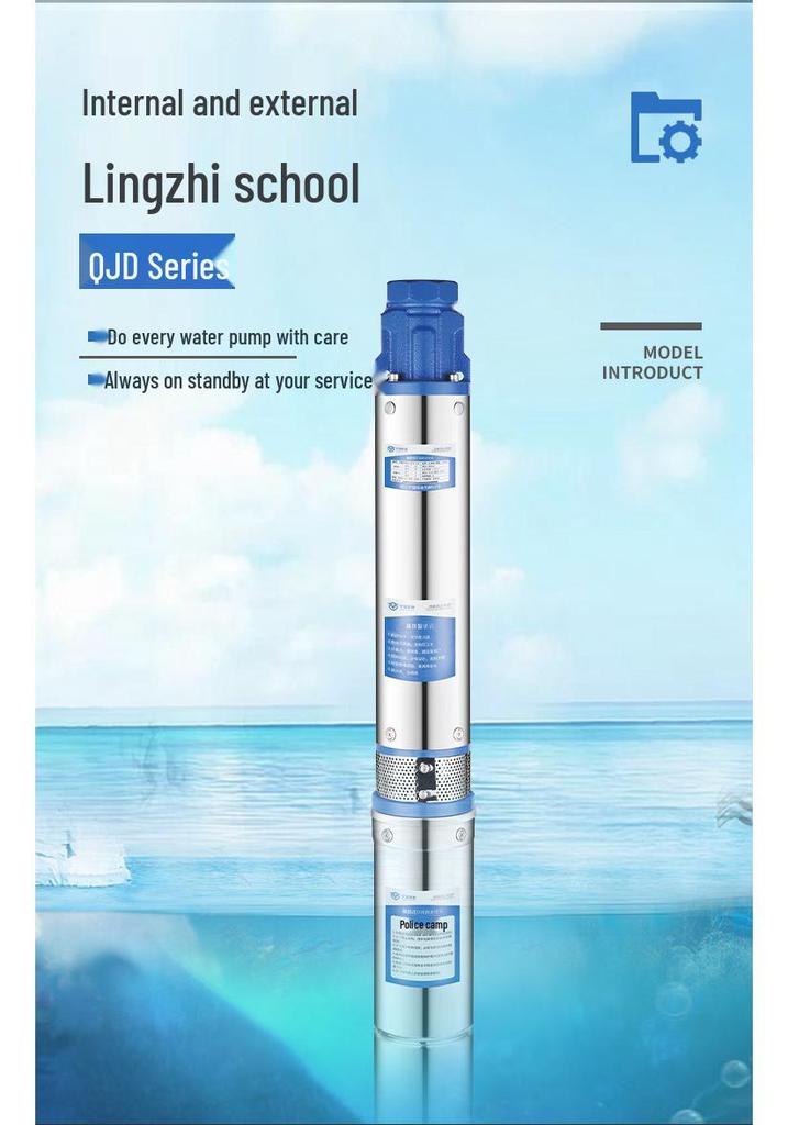 QJD Stainless Steel Deep Well Submersible Pump for High Head and Large Flow