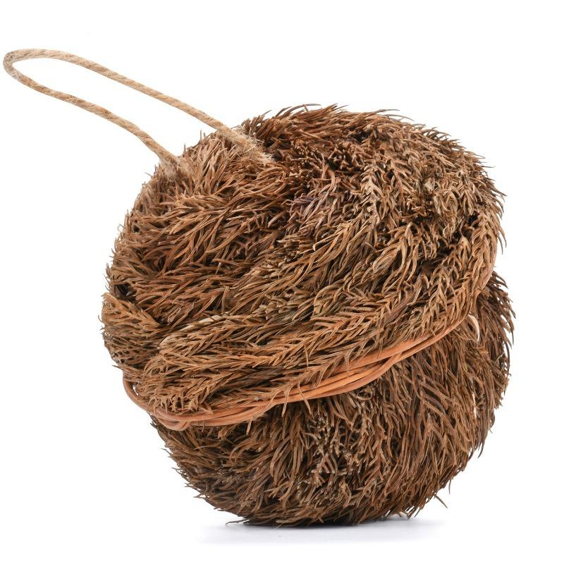 For Birds Nest Bird Cage Natural Grass Egg Cage Bird House Outdoor Decorative Weaved Hanging Parrot Nest Houses Pet Bedroom