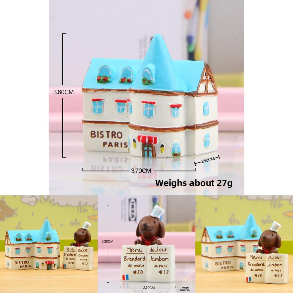 Japanese Style Resin Dog Plant Decor With Cartoon Design For Kitchen Or Restaurant Display