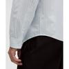 Lululemon New Venture Classic Fit Long Sleeve Shirt Sartorial Stripe Almost Blue Heathered Windmill