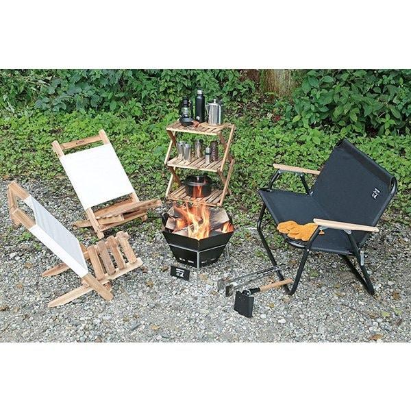 Captain Stag Captain Stag Ug 0050 [cs Black Label Hexa Stainless Fire Grill]