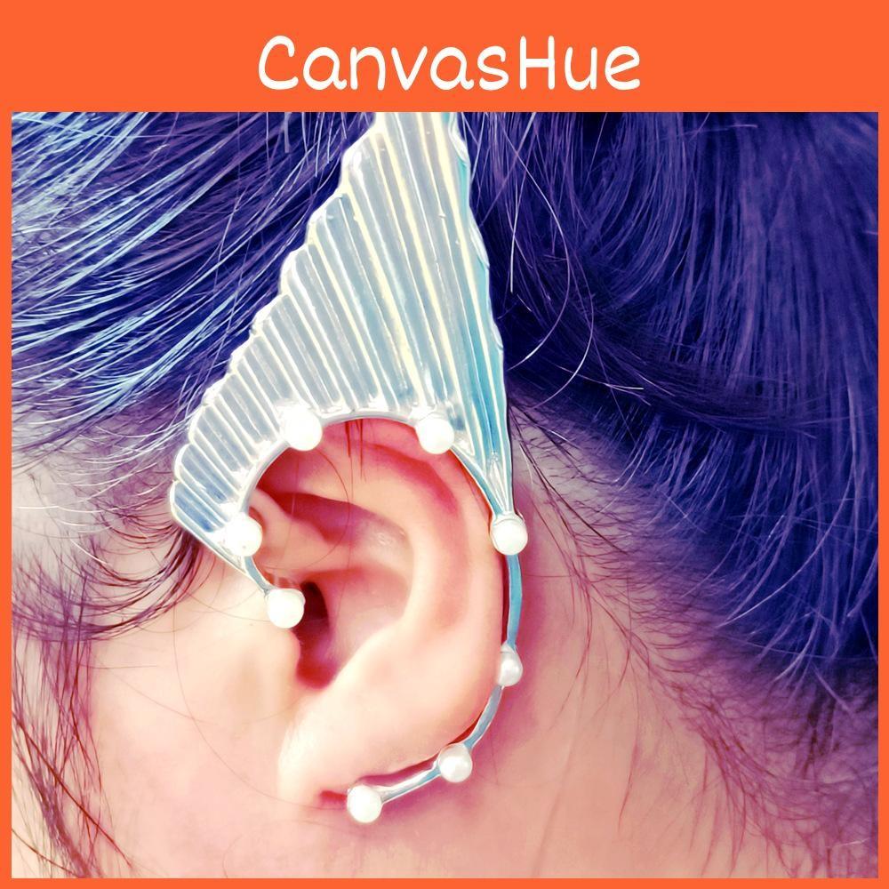 European Creative Fashion Pearl Elf Earrings With Alloy Material Women For